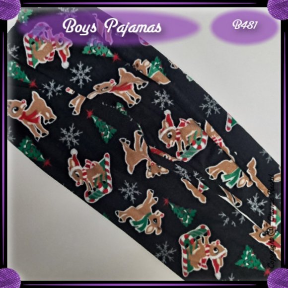 Red and Black Rudolph Pajamas - Picture 6 of 6